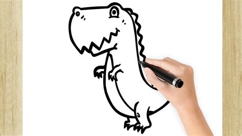 como desenhar um dinossauro youtube