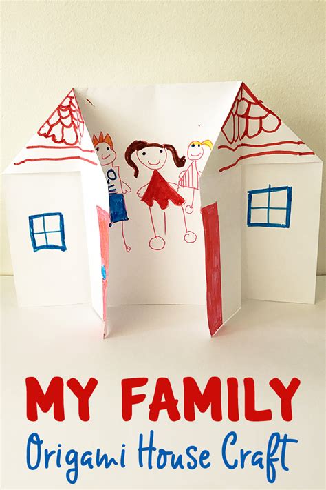 learning  families origami house activity  time  flash cards