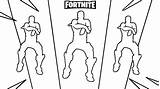 Fortnite Gangnam Chapter Chapitre Coloriage sketch template