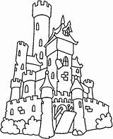 Coloring Pages Haunted Castle Spooky House Big Getcolorings Color Getdrawings sketch template