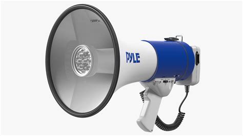pyle megaphone speaker led  turbosquid