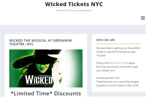 wickedticketsnyc developed nyc