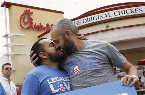 chic fil a anti gay comments by owner protestors stage