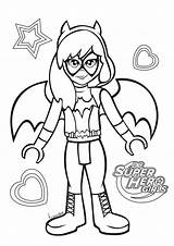 Coloring Girls Pages Super Superhero Dc Teens Kids sketch template