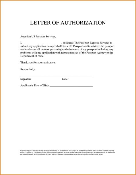 authorized signatory letter sample