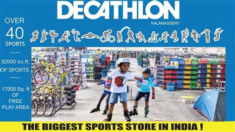 biggest sports store  india   cochin decathlon kalamassery kochi youtube
