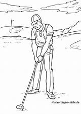 Spielen Malvorlage Ausmalbilder Golfowe Golfspieler Malvorlagen Ausmalen Kolorowanka Drukowanka sketch template