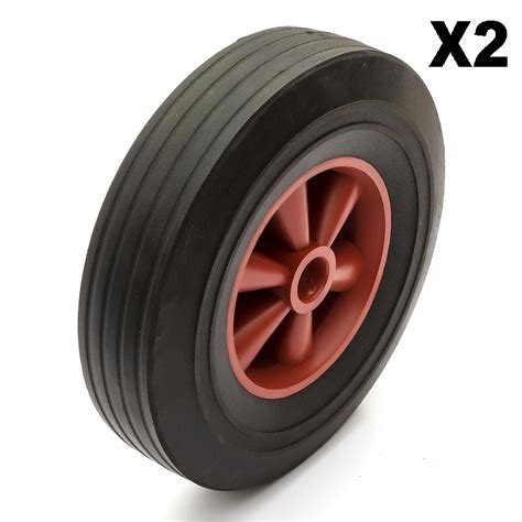 heavy duty   wheel solid rubber tyre mm kg dinghy launch trolley ebay