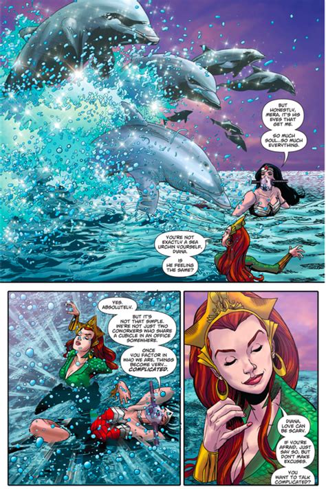 Wonder Woman And Mera Having A Girl Talk Aquaman Comic