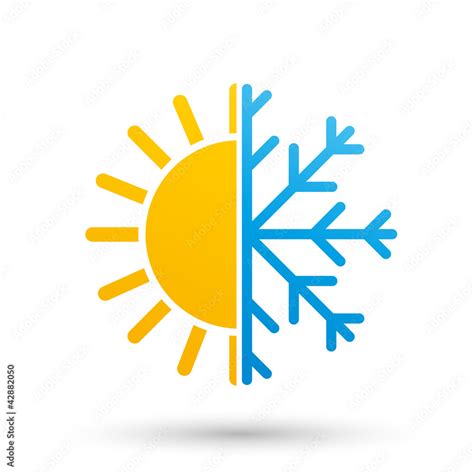 picto chaud froid stock vector adobe stock