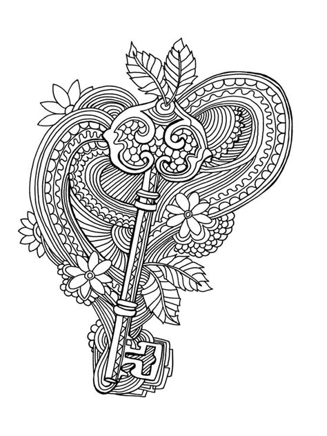 key  adults coloring page  printable coloring pages  kids