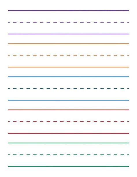 printable lined paper kindergarten printable form templates