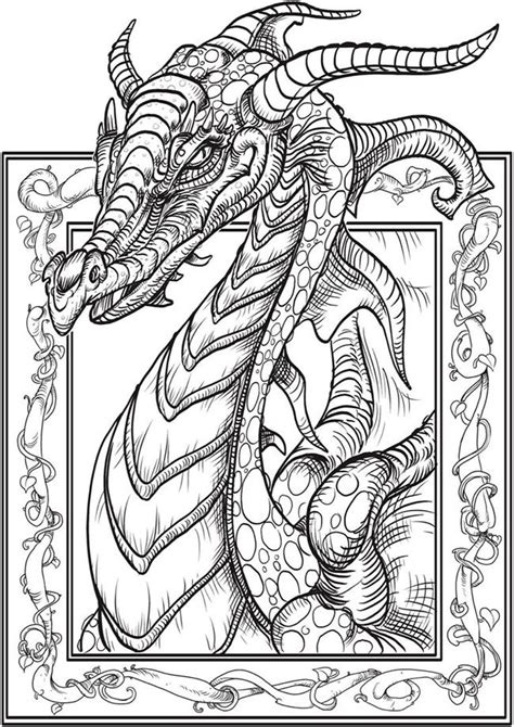detailed dragon coloring pages printable