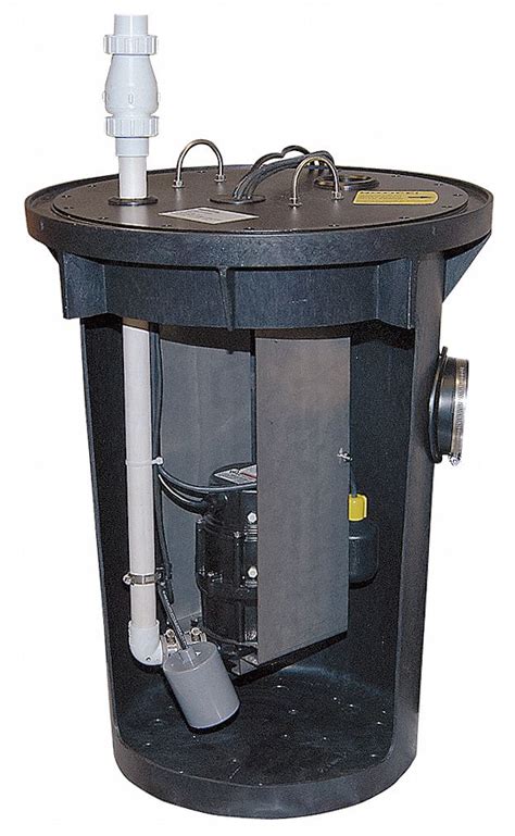 zoeller  hp hp tether float grinder pump system   grainger