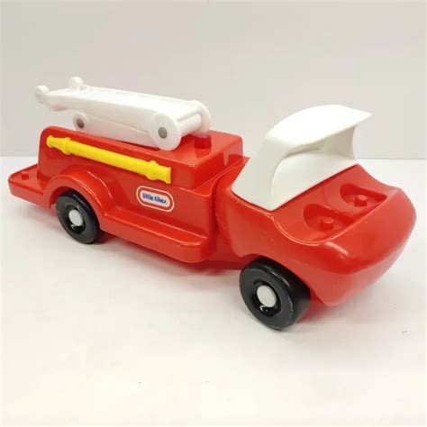 vintage  tikes toddle tots fire truck red    picclick