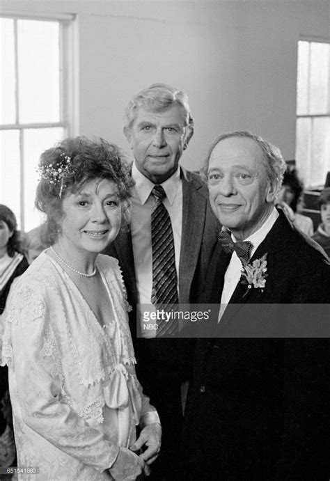 mayberry cast members andy griffith barney fife and betty lynn after the andy griffith show