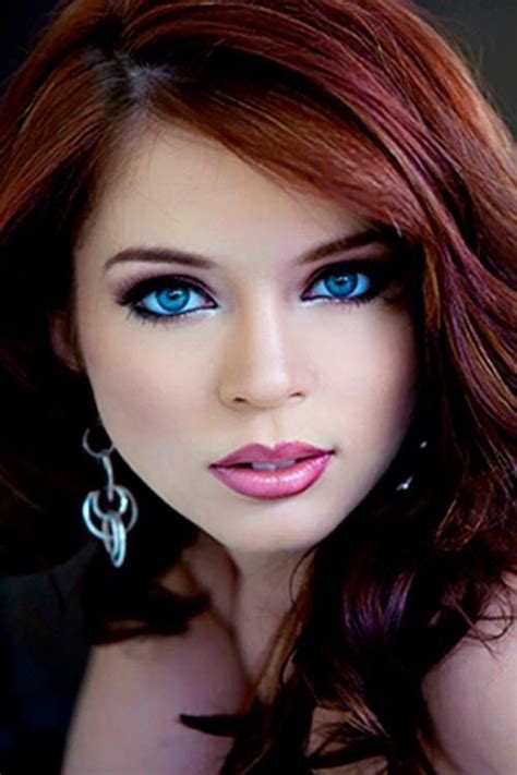 Hot Chica Mmj Awesome Blue Eyed Redhead J  Belleza