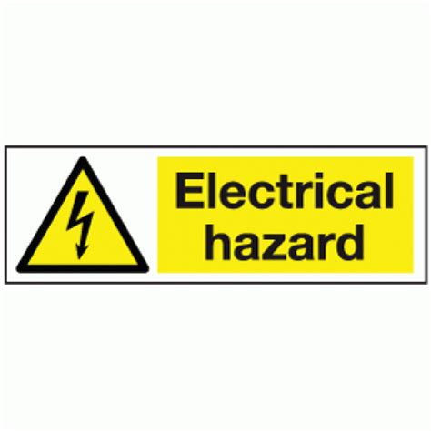 electrical hazard sign electrical safety labels safety signs  notices