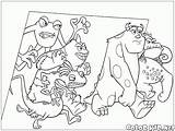 Monster Monstros Bewachen Proteja Guardia Colorir Colorkid Monstruos Garde Animali Coloriage Scarer Cie Monstres Companhia Wazowski Gefunden Haben Impaciente Randall sketch template