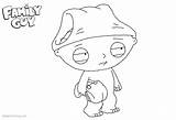 Guy Stewie Family Coloring Pages Boy Printable Kids sketch template
