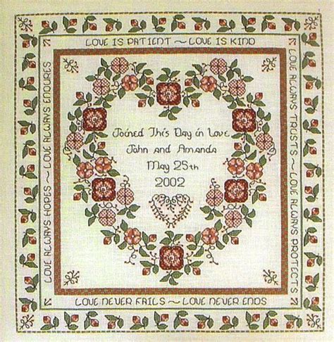 printable wedding sampler cross stitch patterns blaisxdesign