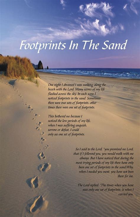 printable footprints   sand poem