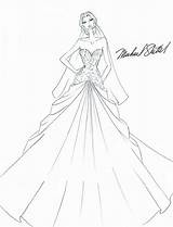 Dress Drawing Dresses Wedding Ball Prom Gowns Gown Sketches Fashion Designs Coloring Pages Sketch Kim Kardashian Fantasy Drawings Brides Getdrawings sketch template