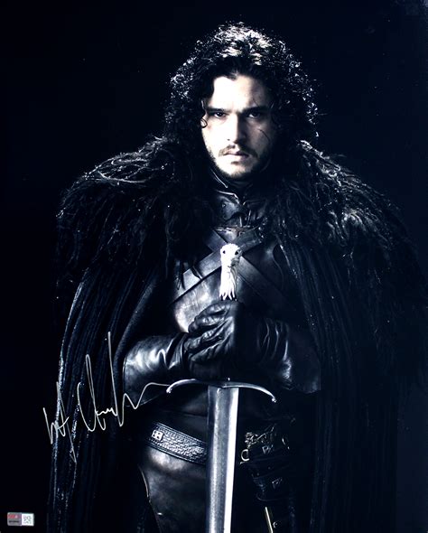 Kit Harington Autographed Game Of Thrones Jon Snow With