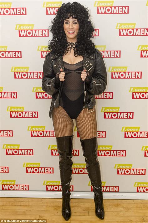 Andrea Mclean Hosts Loose Women In A Cher Costume Daily Mail Online