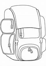 Backpack Coloring Pack Back Pages Book Board Theme Drawing Backpacks Backpacking Colouring Craft Drawings Sketch Visit Handout Below Please Print sketch template