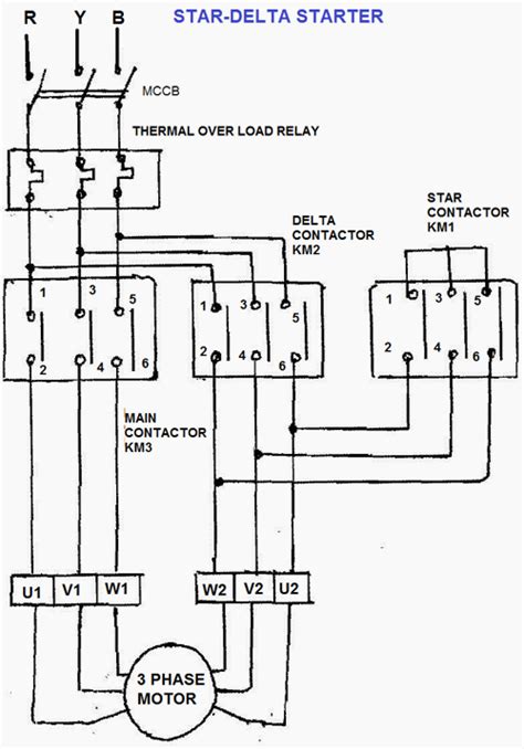 oil  gas electrical  instrumentation engineering stardelta starter power diagram