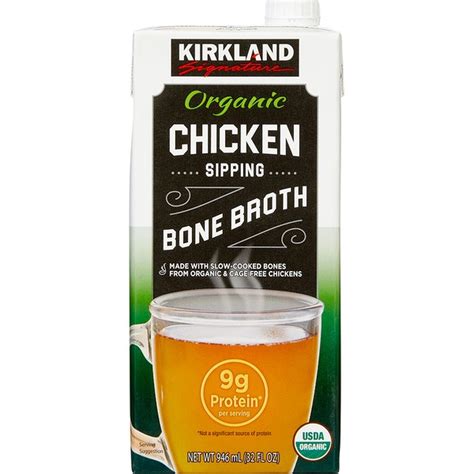 kirkland signature organic chicken sipping bone broth  fl oz