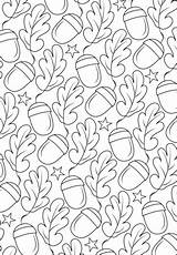 Pattern Coloring Oak Pages Categories sketch template