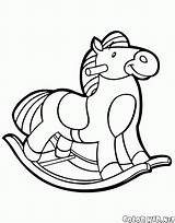 Toy Coloring Horse Car Toys sketch template