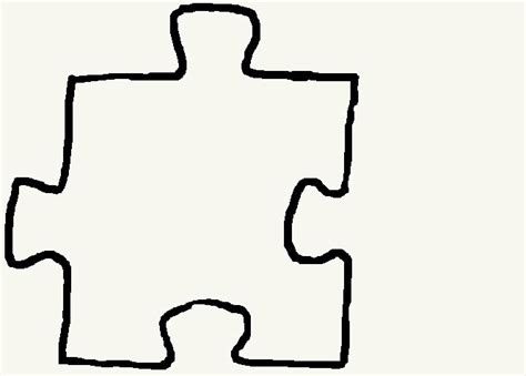 puzzle pieces outline clipart