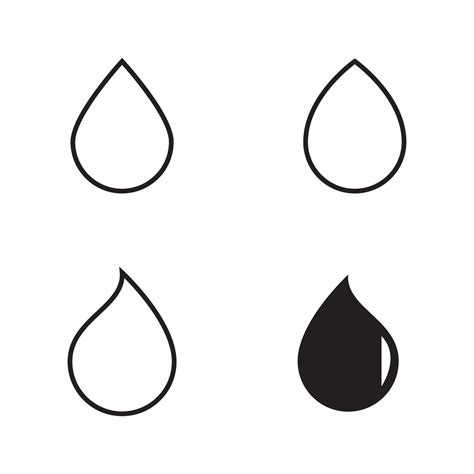 water drop logo template vector illustration design  vector art