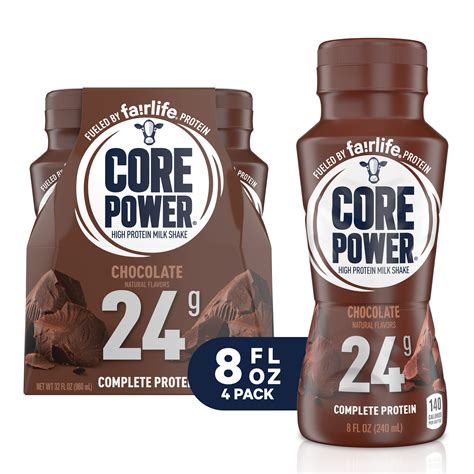 core power protein shake chocolate  protein  fl oz  ct walmartcom walmartcom