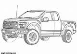Coloring Ford Raptor Truck Pages Pickup Ranger Magic Car sketch template