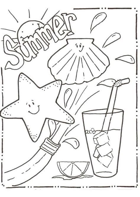 summer coloring pages  kids print     cool
