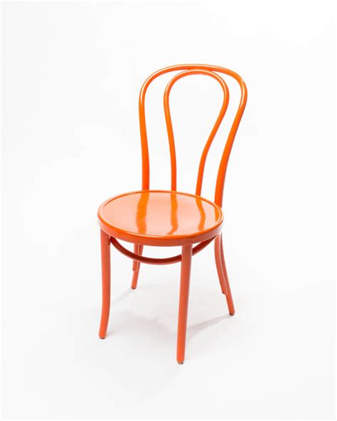 Ch121 Orange Cafe Chair Prop Rental Acme Brooklyn