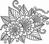 Flower Mexican Flowers Drawing Mandala Vector Ornament Drawings Coloriage Indian Para Imprimer Mandalas Frame Embroidery Floral Coloring Pages Dessin Colourbox sketch template
