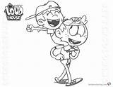 Loud House Coloring Pages Lincoln Lana Printable Kids sketch template