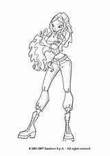 Layla Winx sketch template