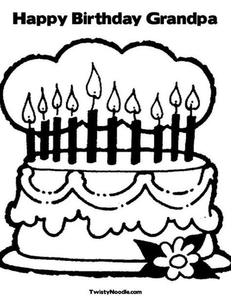 happy birthday grandpa coloring pages submited images