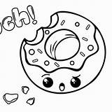 Donut Colorear Donuts Forcoloring Cupcake sketch template