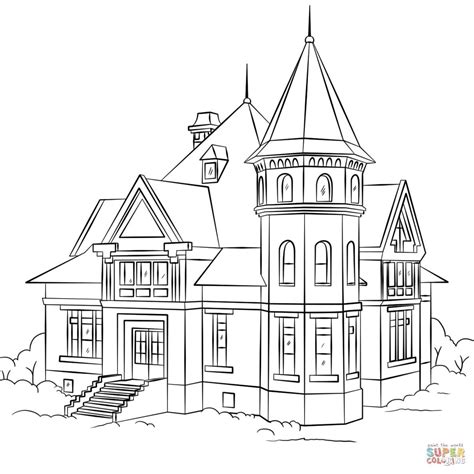 coloring page   house house colouring pages house outline