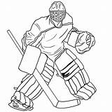 Schaatsen Keeper Ijshockey sketch template