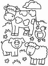 Fazenda Animais sketch template