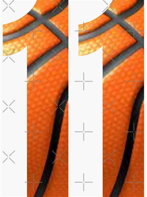 basketball number  sticker  sale  xhere redbubble