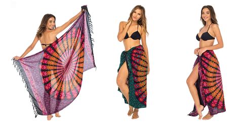 chilax at the beach with these cute sarong wraps